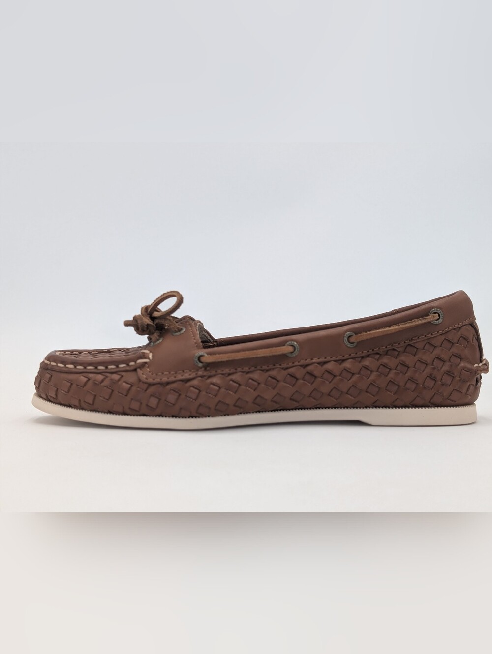 NEW Sperry Top-Slider Audrey Size 6.5M Women's Cognac Brown Leather Loafers - Picture 3 of 17